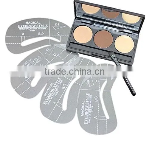 Makeup Eyebrow extension kit,makeup eyebrow stencils,eyebrow powder makeup