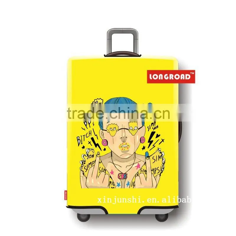 Packaging & Shipping Stronger Elastic Neoprene Suitcase Pattern Luggage Protection Cover