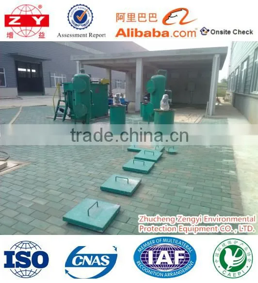 underground waste water treatment equipment plant for sale