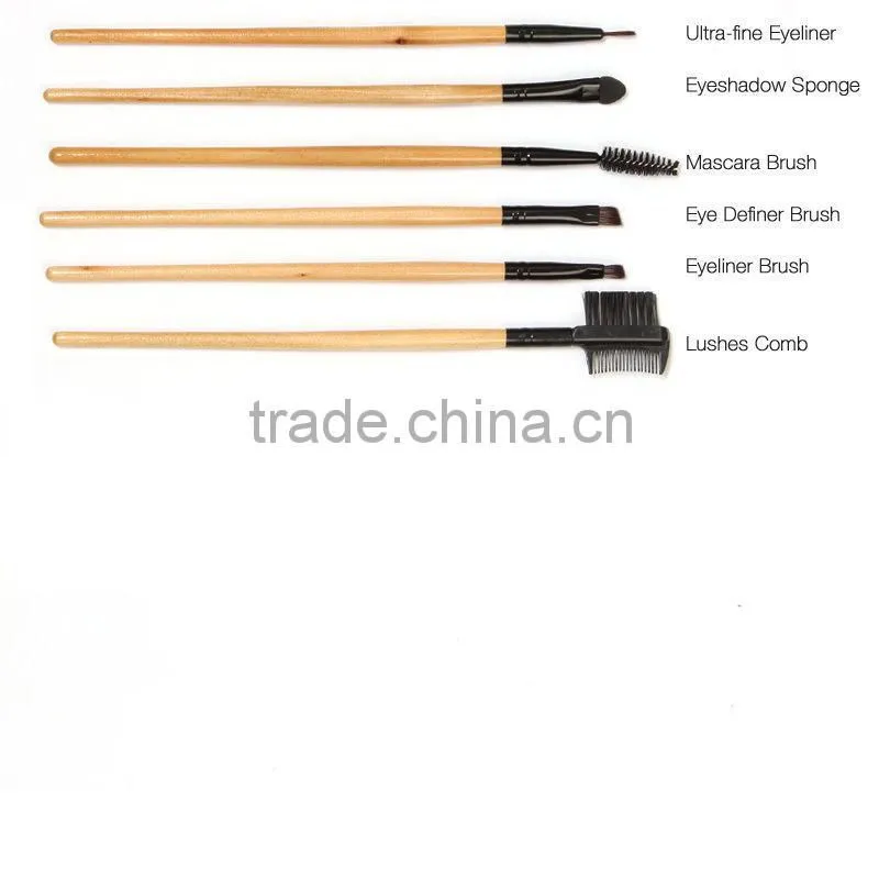 24Pcs Cosmetic Brushes Powder Foundation Eyeshadow Eyebrow Eyeliner Lip Brush