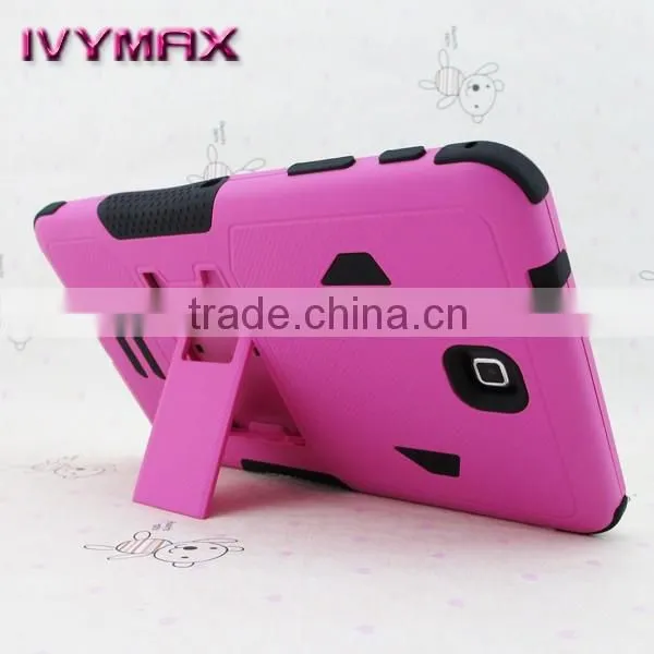 Armor combo case for Samsung T330 tablet dual layer covers with stents