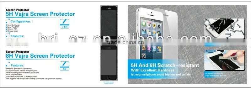 5H Anti scratch screen protector factory supply competive price and good quality!!