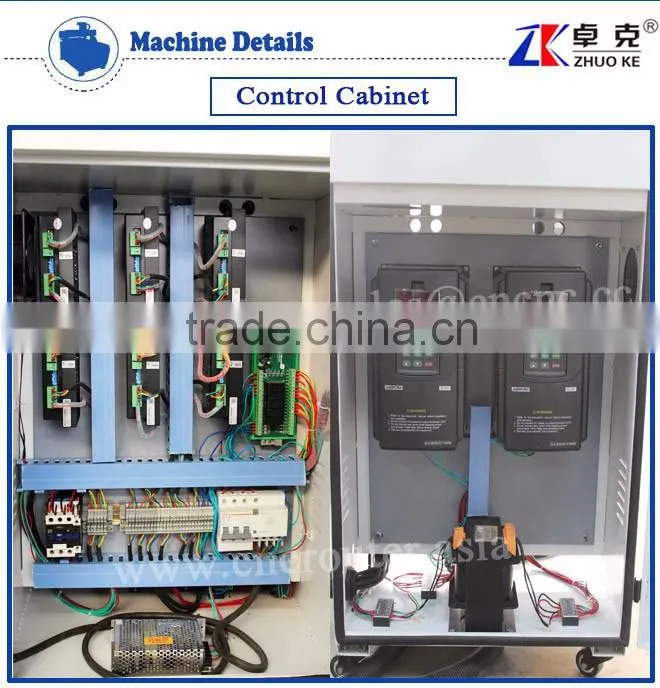 Special Design Double Heads CNC Router Machine For Stone Wood Metal ZK-1325 1300*2500MM With PCI NcStudio Control System