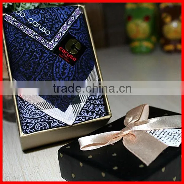 2014 New Style Men Hot Sale Custom Paper Handkerchief Gift Box Packaging