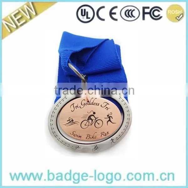 Very Hot Custom Silver Sticker Medal Wholesale