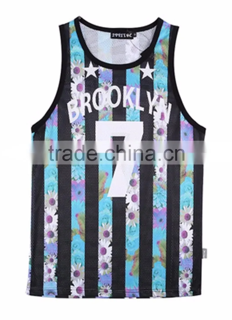 2016 new arrival Super stretch cotton men's tight vest sublimation vest for men with low price