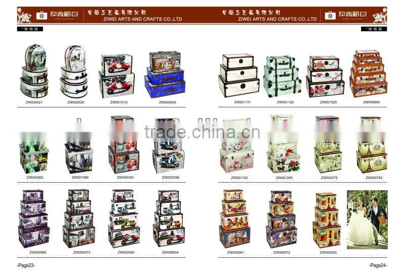 2014 new design MDF canvas box on stock catalog