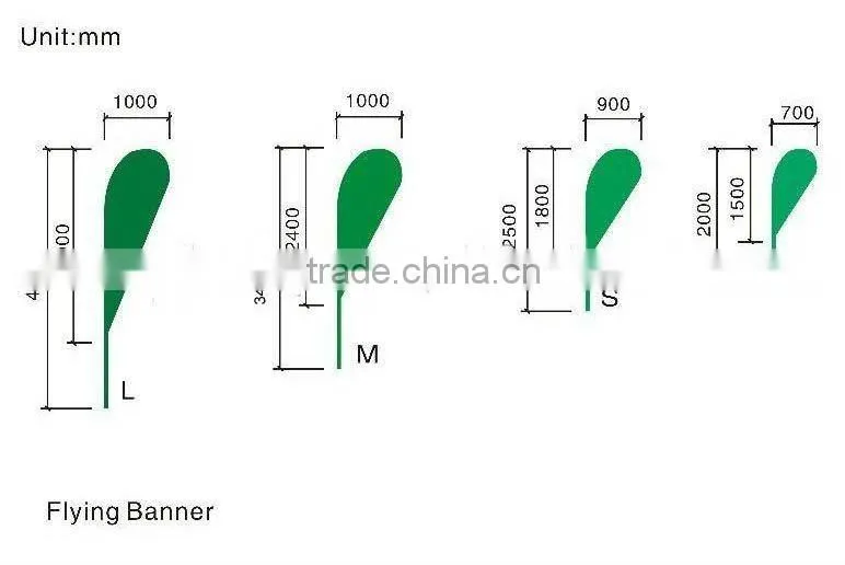 custom polyster flying flag printing