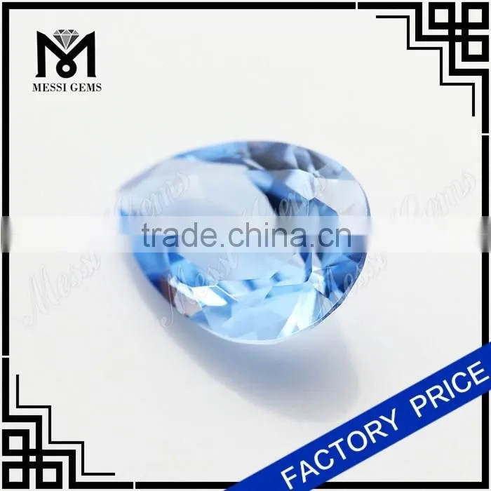 Stable Inventory Loose Gemstone 9 x 13 Pear Cut 104# Synthetic Spinel