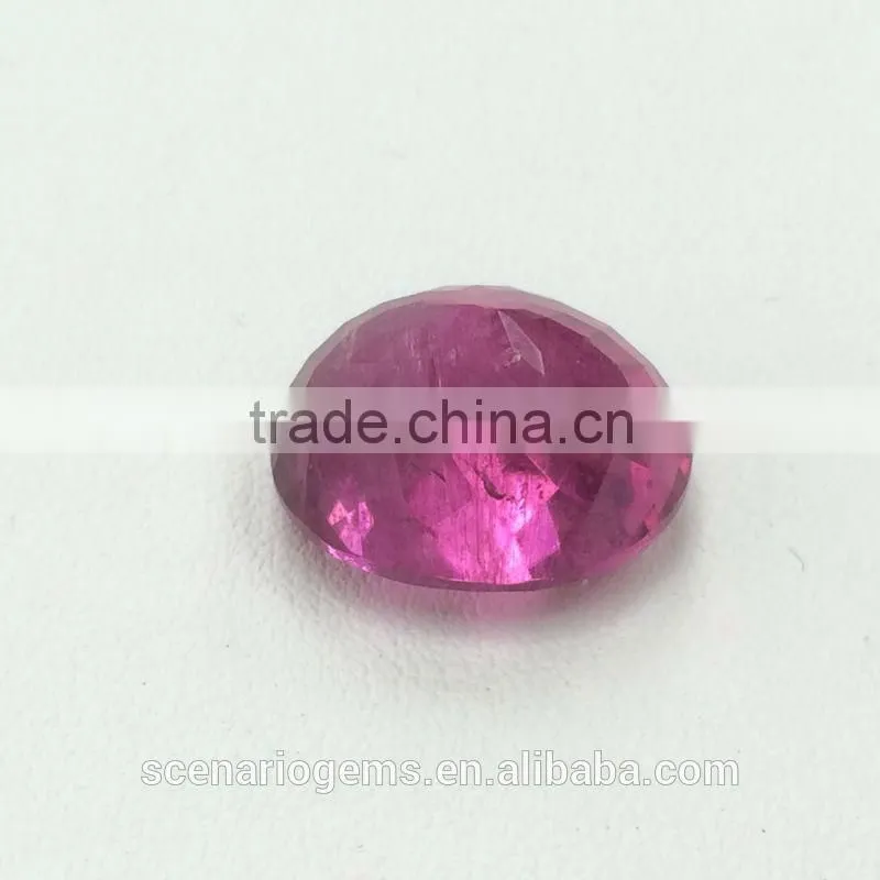 #13EZZZ Natural Pink Tourmaline Oval Faceted Loose Gemstone Rubellite