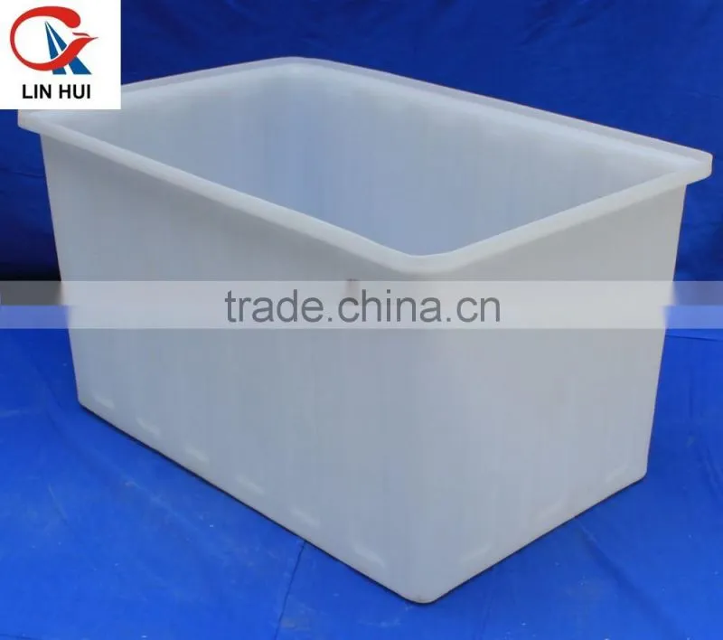 500L used plastic laundry carts with wheels made in china