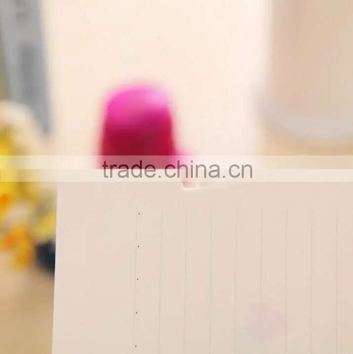 Red Eco ABS plastic staple free stapler