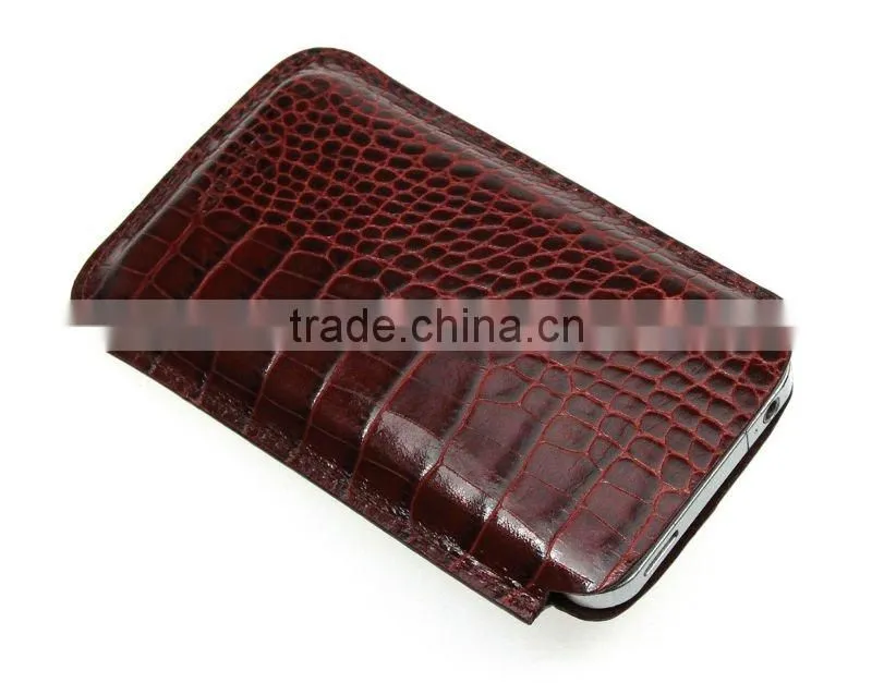 Case for iPhone 4 Crocodile style leather