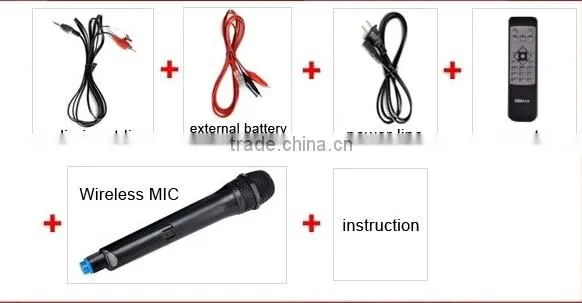 8" Bluetooth portable speaker box with ball light,USB,SD,FM Radio, portable speaker box L-95