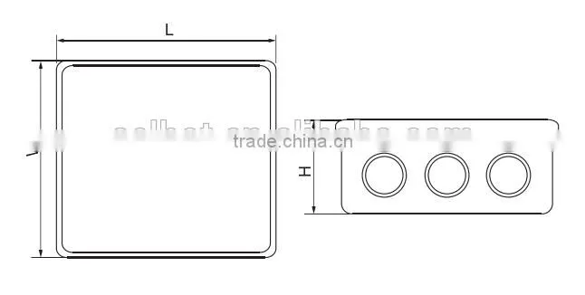 150*110*70 enclosure waterproof electrical ABS PC cable connection junction box