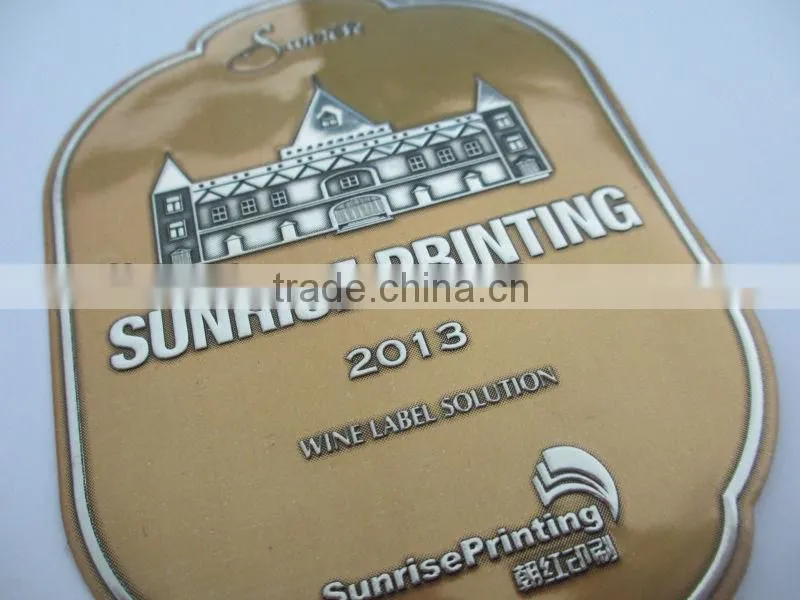 antique metal wine label, Pewter packing label, Tin Sticker, bottle label