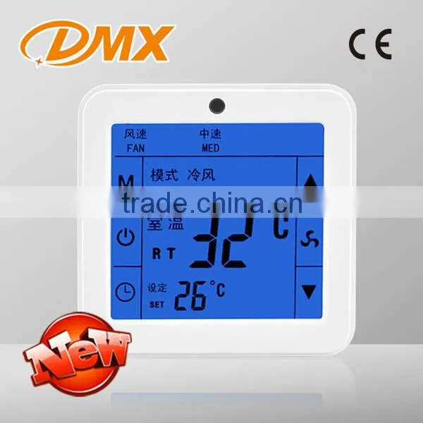 Room Programmable Thermostat Touch Screen In LCD Digital