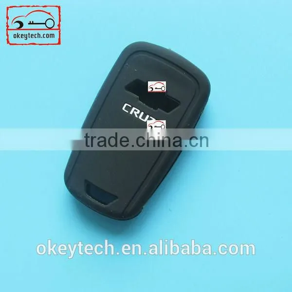 Okeytech silicone car key cover Chevrolet cruze 3 buttons silicone key cover for silicone key cover