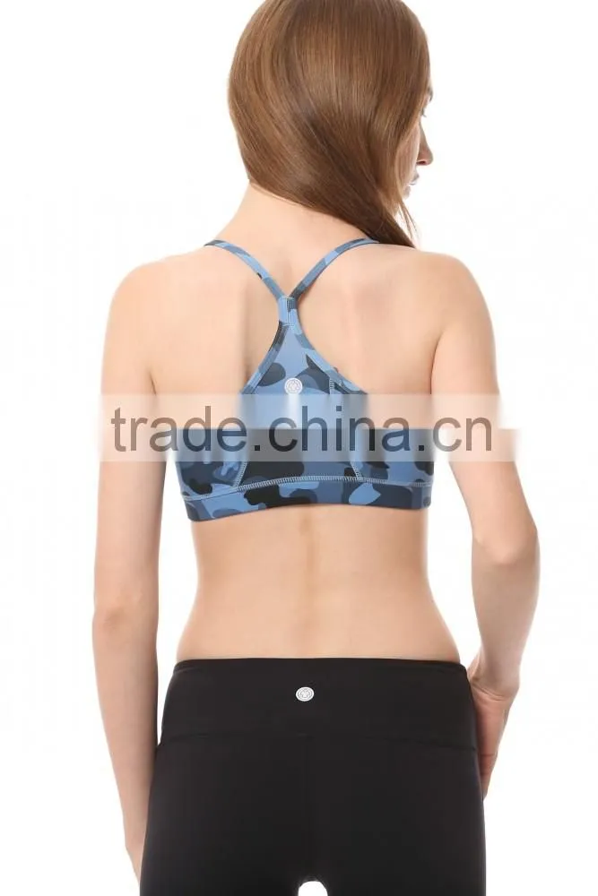 New Trendy Printed Women Active Workout Bra Top