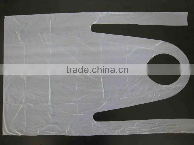 Disposable white machine-made PE LDPE Apron
