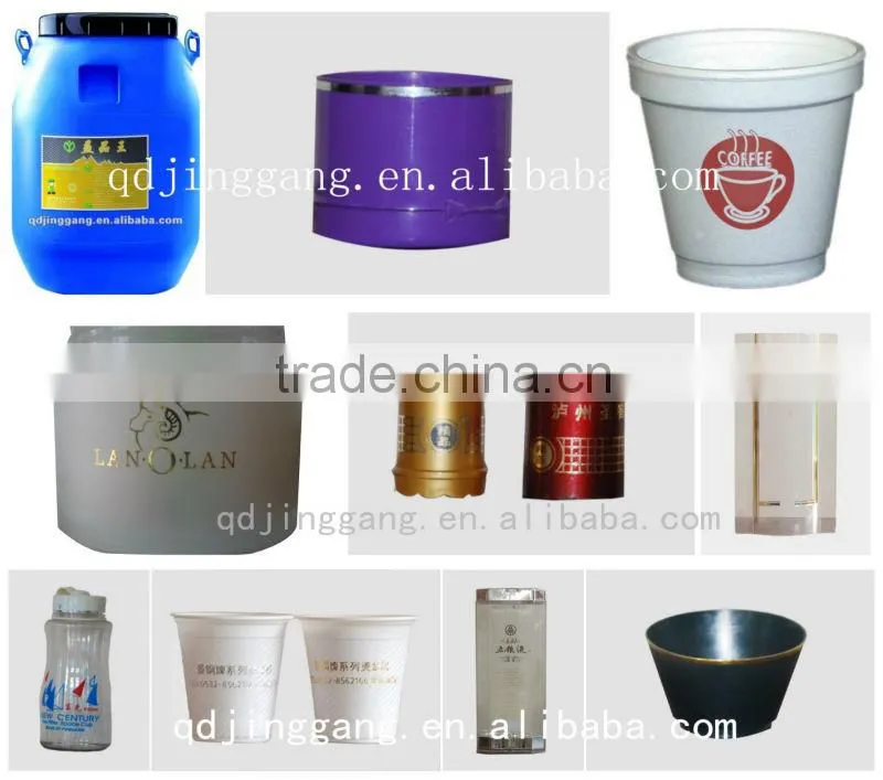 TJ-67 Cosmetic bottle/ Cups/ Lids Roller hot foil stamping machine, thermal transfer printing machine for Curved surface