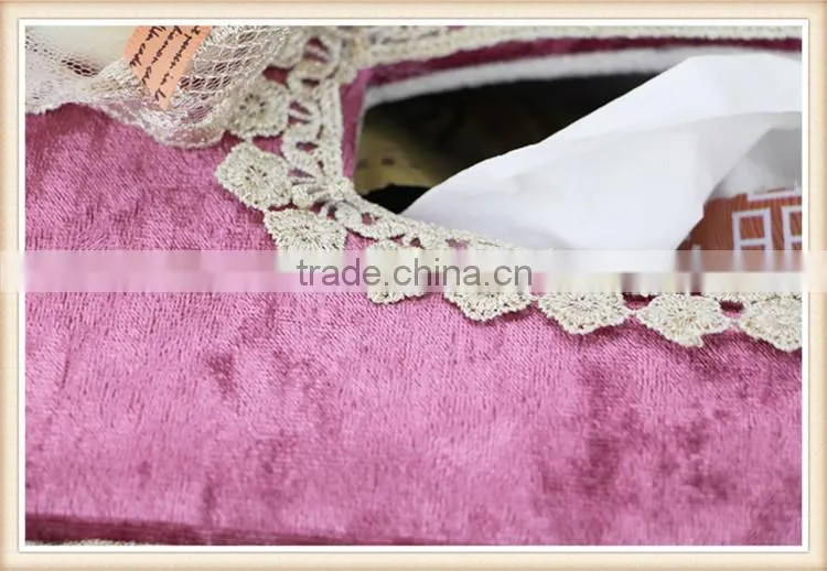 Cute bear velvet tissue box