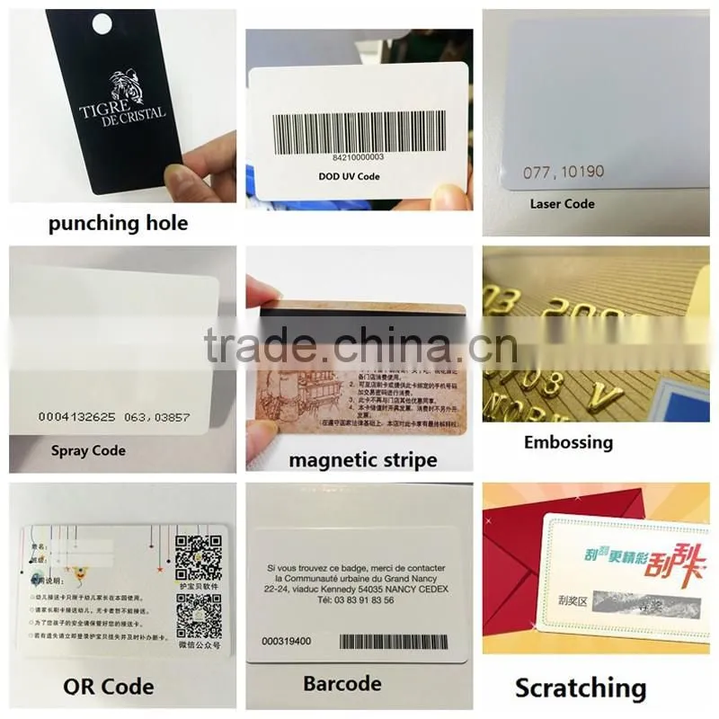 Factory price 125Khz proximity pvc blank chip card with TK4100/ EM4200/ EM4305