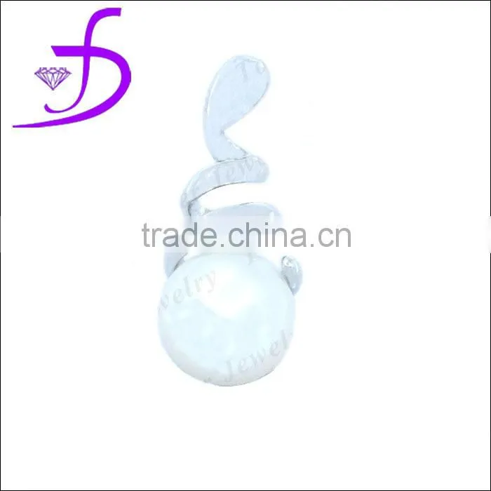 2014 China Wholesale Silver freshwater pearl ball pendant necklace