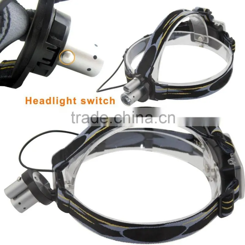 Sidiou Light Double Headlights Dual Headlamp 2 LED Night Fishing Headlight Camping Hiking Cycling Climbing Head Light