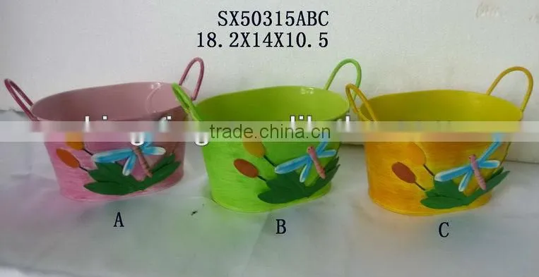 Contemporary decoration flower pot metal pot