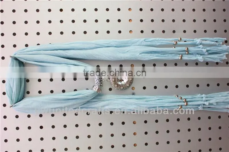 Fashion Wholesale Triangle Satin Gilding Pendant Scarves
