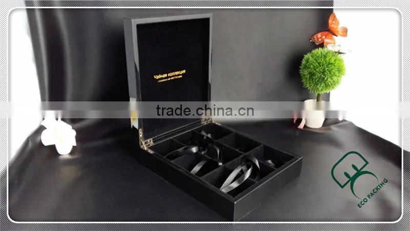 Custom wooden packing box wooden box with divider