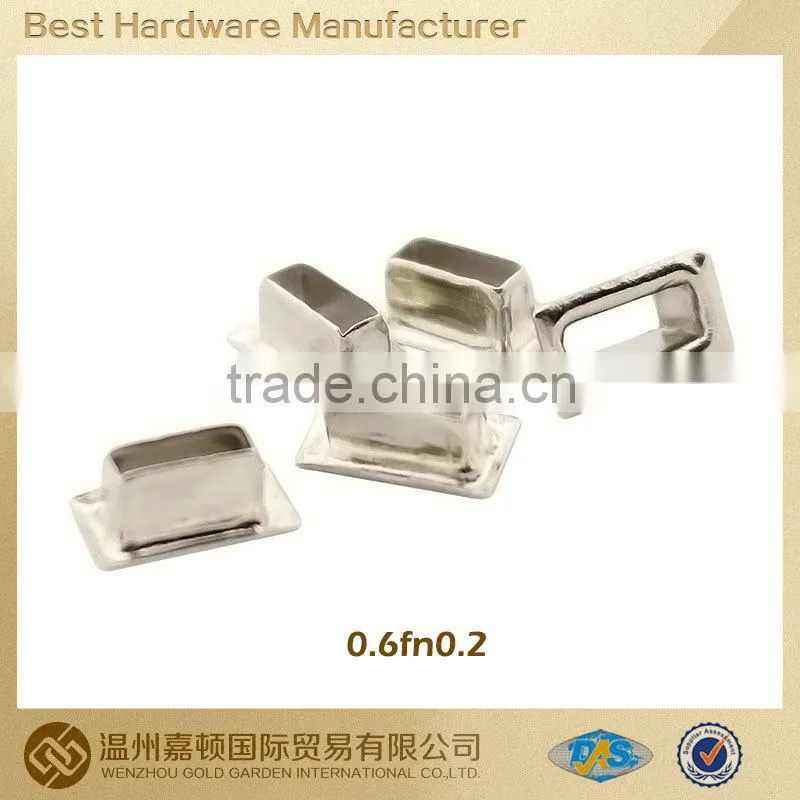 Silver shiny competitive price oval shape groove buckle for canvas