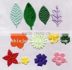 Wholesale PU heart shape Ultrasonic embossed applique