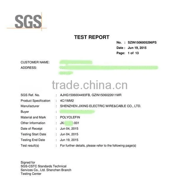 PVC insulated low voltage underground 600v cable