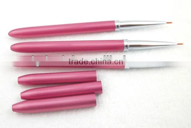 New arrival wooden handle 3pcs makeup nail art brush