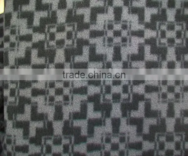 Dark Grey colorPolar Fleece Throw Blanket, fabric