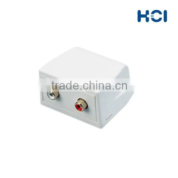 RCA Stereo Audio Module Surface Mount Box