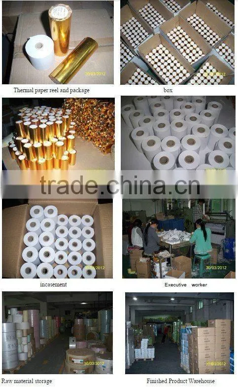 Thermal Paper Rolls for Credit Card Machines, ATM, Cash Registers, etc