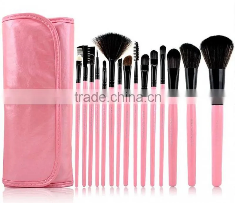 Wholesale makeup brush 7 pcs cosmetic brush set luxury gold aluminum handle private label