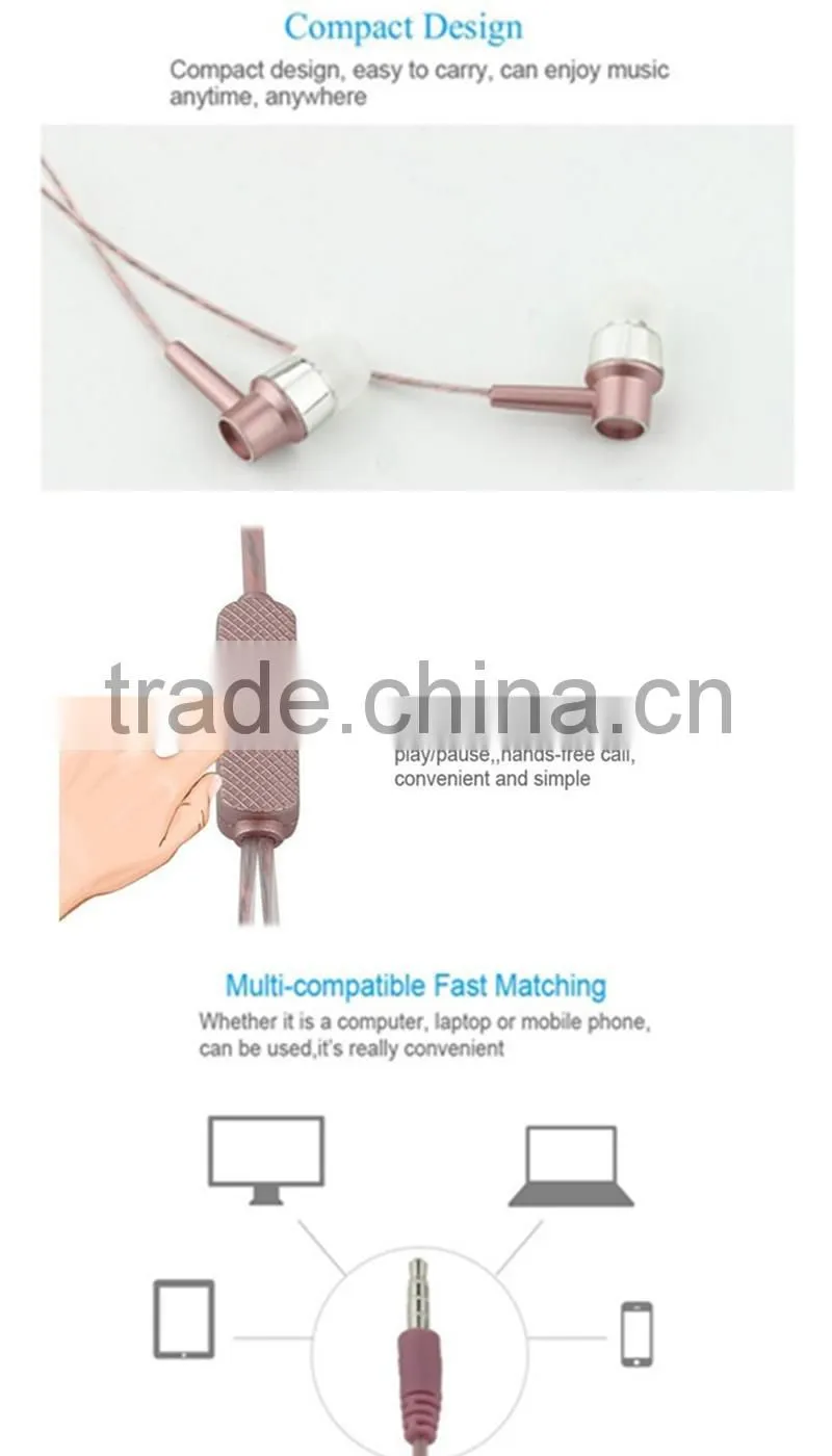 Fashion perfume earphone with mic