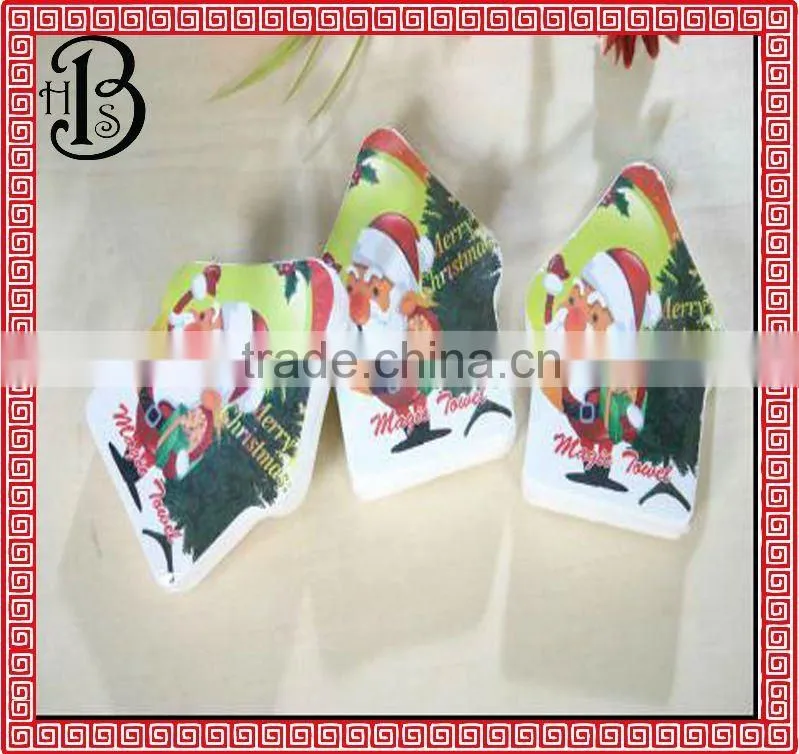 compressed towels magic towel Father Christmas
