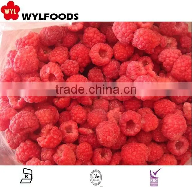 IQF frozen raspberry grade A whole