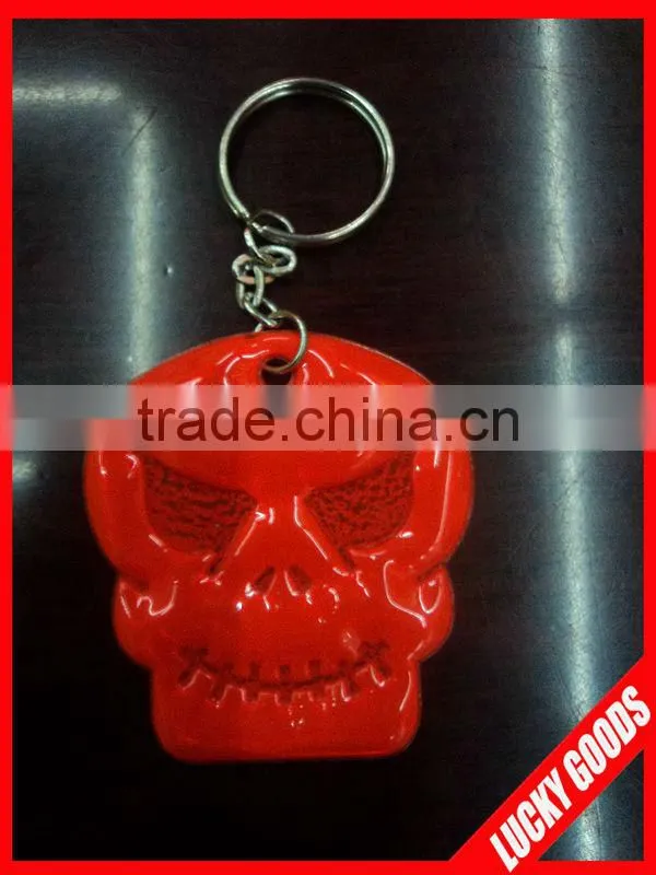 hot sale reflective promotion gifts keychain with custom design