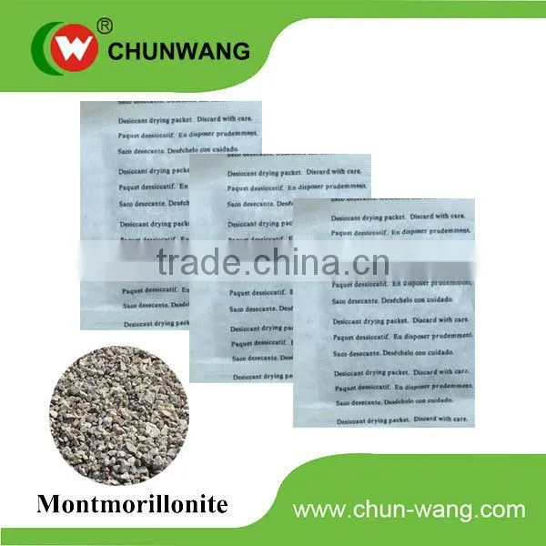 montmorillonite clay desiccant packets for electronics