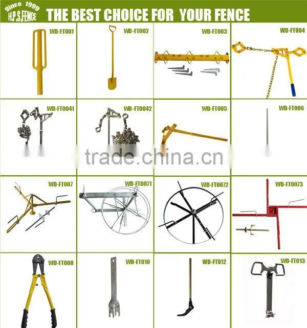 Chain link fence chain strainer for fencing wires