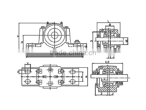 SD3176 plummer block bearing