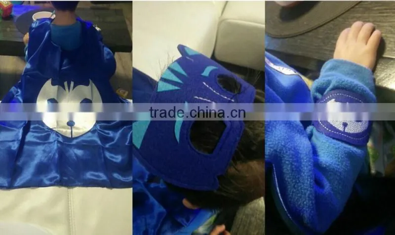 Popular Boys hero Blue Cat owlette cape mask wristband bracelet