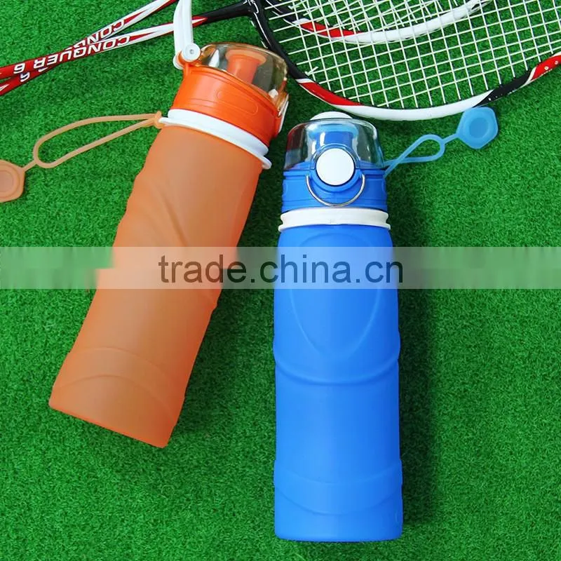 Silicone Foldable Water Bottle 750ML 100% BPA Free With FDA LFGB