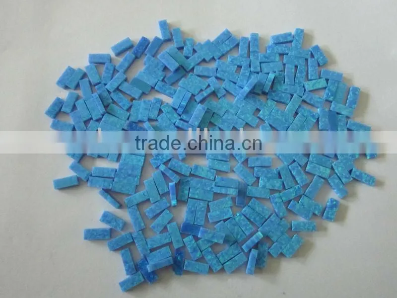luminous blue strip synthetic opal